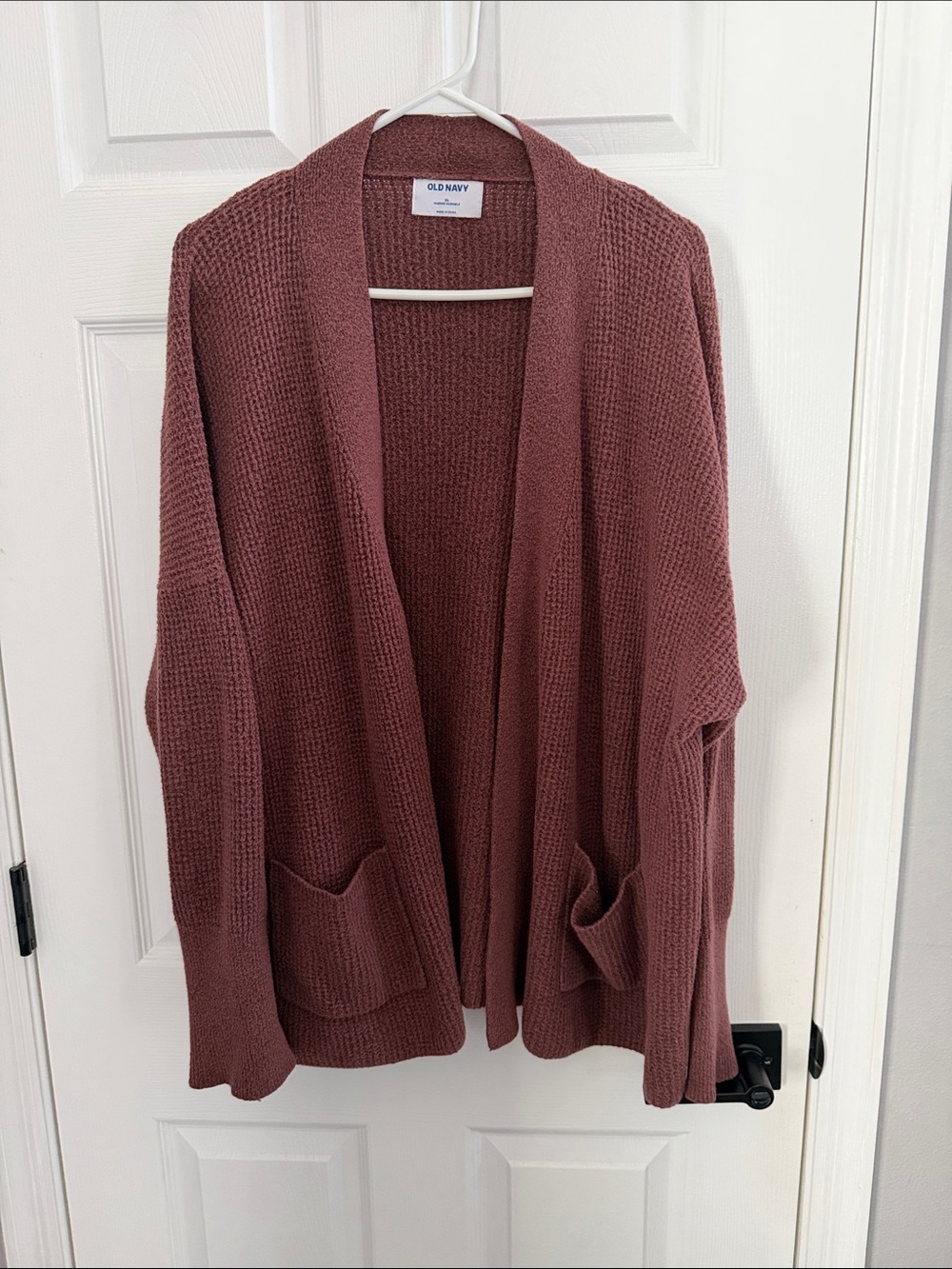 Old Navy Open-Front Waffle Knit Cardigan